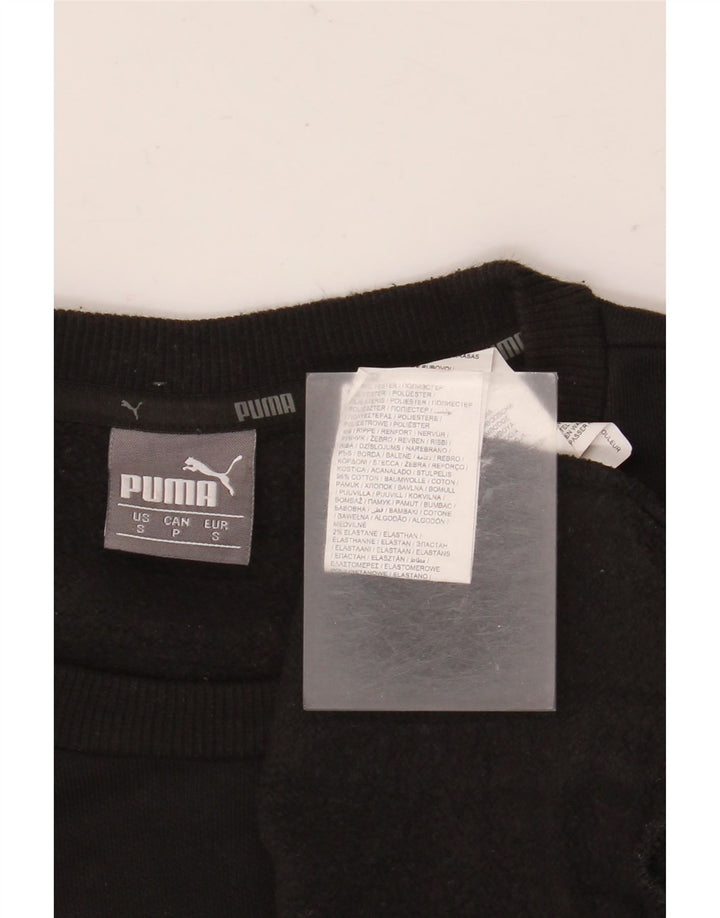 Puma moletom masculino jumper pequeno algodão preto