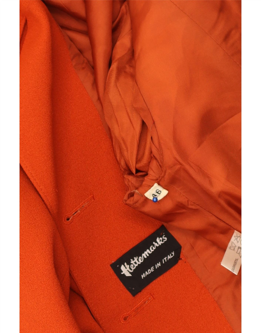 Conjunto feminino de 2 botões Hettemarks IT 46 grande marrom