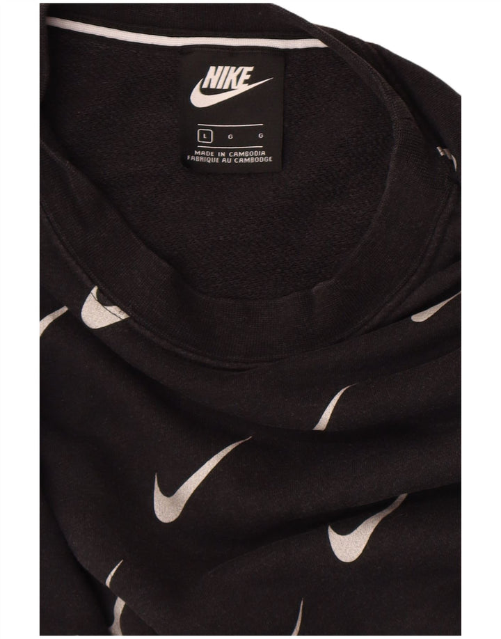Moletom gráfico masculino Nike Jumper grande logotipo preto