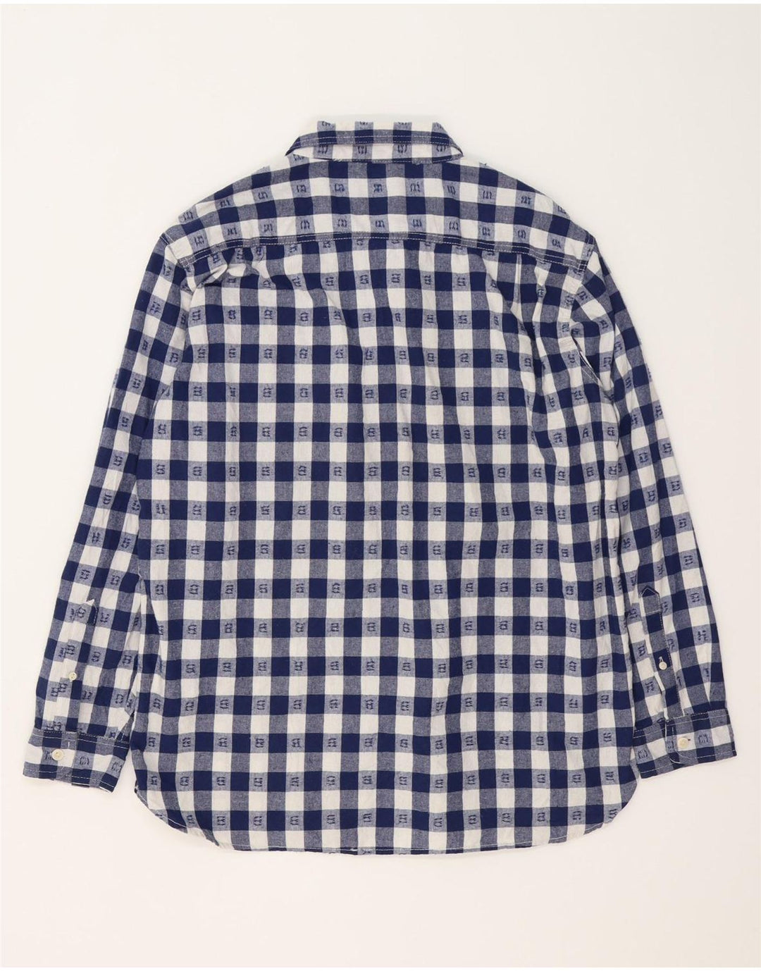 Lee Mens Loose Fit Camisa XL Azul Marinho Xadrez Algodão