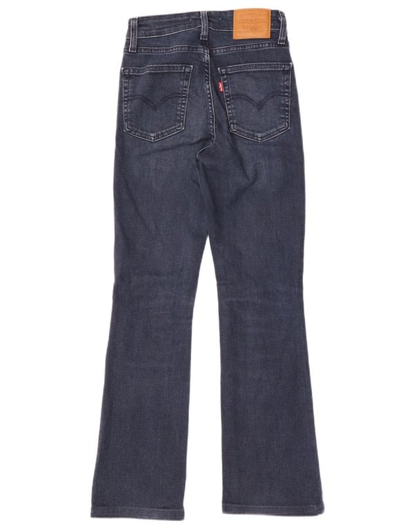 Calça jeans feminina Levi's 725 High Rise Bootcut W24 L30 azul marinho algodão