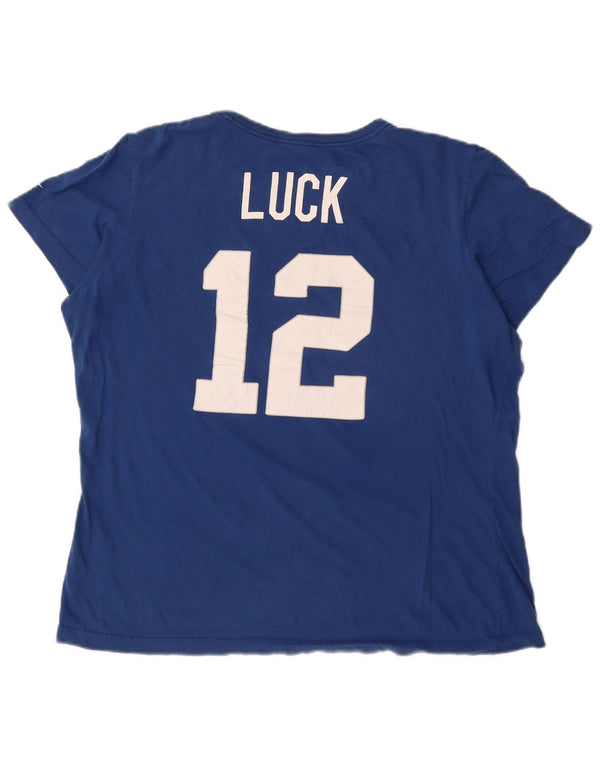 Camiseta feminina Nike Indianapolis Colts Slim Fit gráfica top UK 20 2XL azul