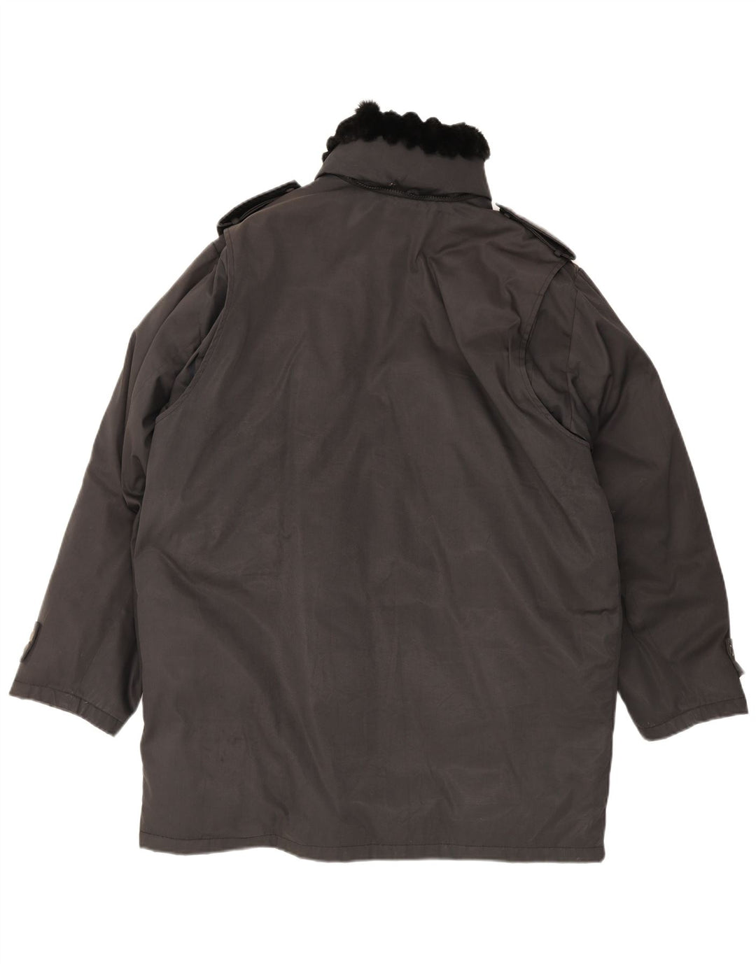 Jaqueta Parka Masculina Blumarine UK 40 Grande Preta