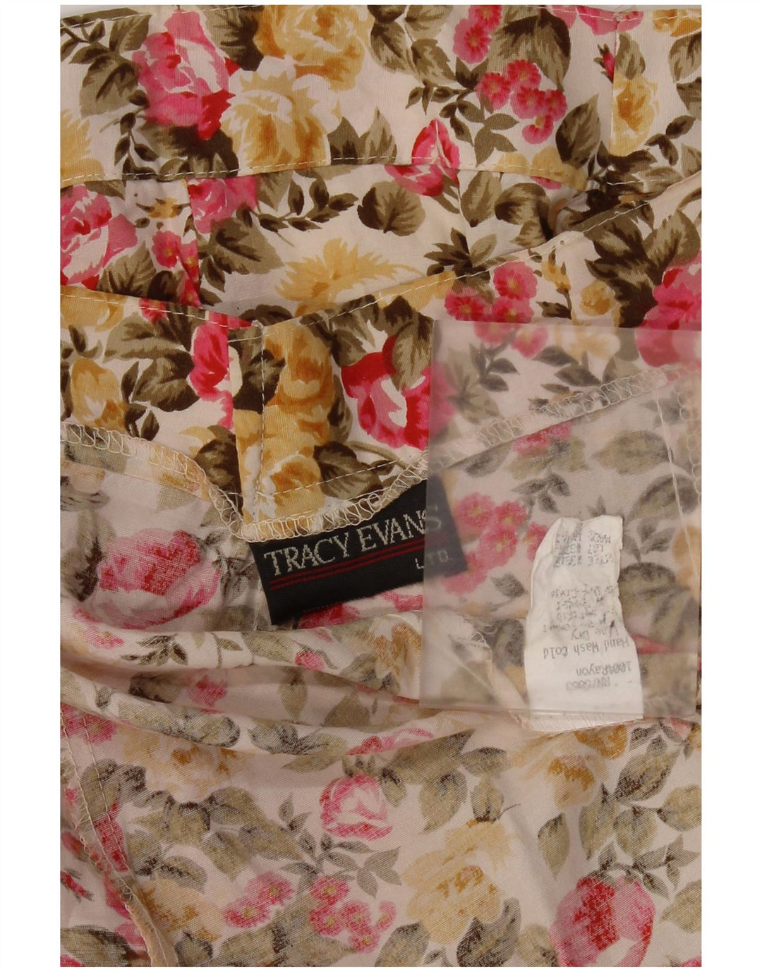 Saia feminina Tracy Evans em linha A W28 rayon floral médio multicolorido