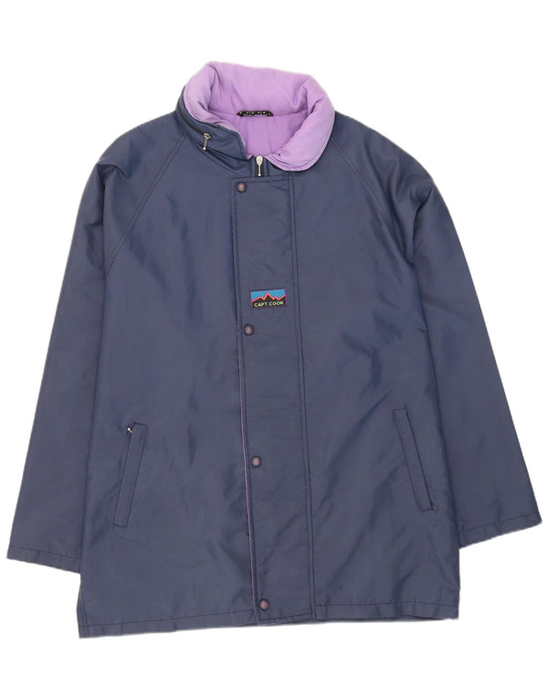 Casaco corta-vento masculino Capt. Cook com capuz Reino Unido 44 2XL azul marinho