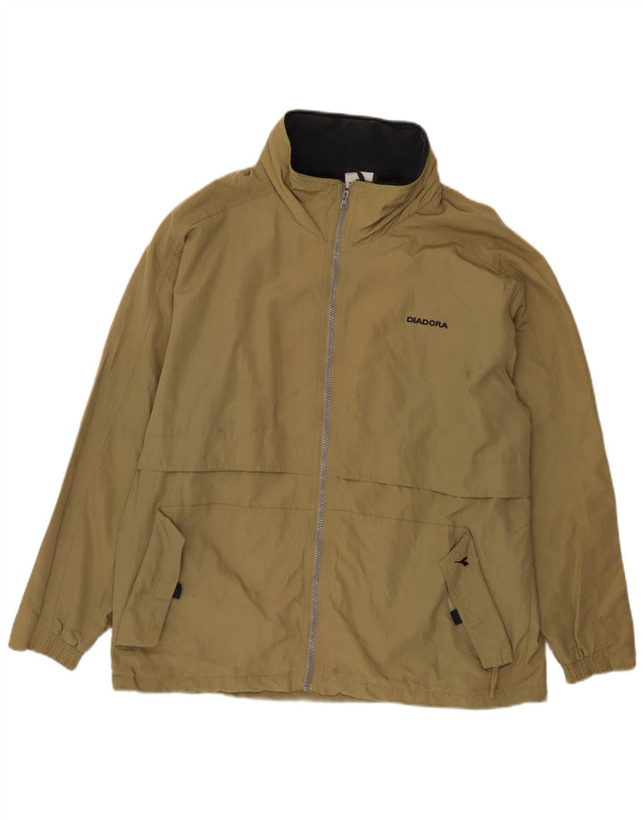 Jaqueta de chuva masculina Diadora UK 38 médio cáqui poliamida
