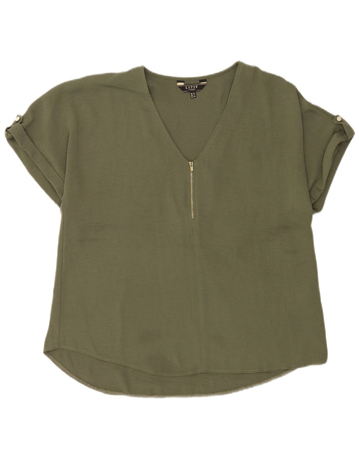 Blusa oversized feminina Lipsy UK 16 grande poliéster verde