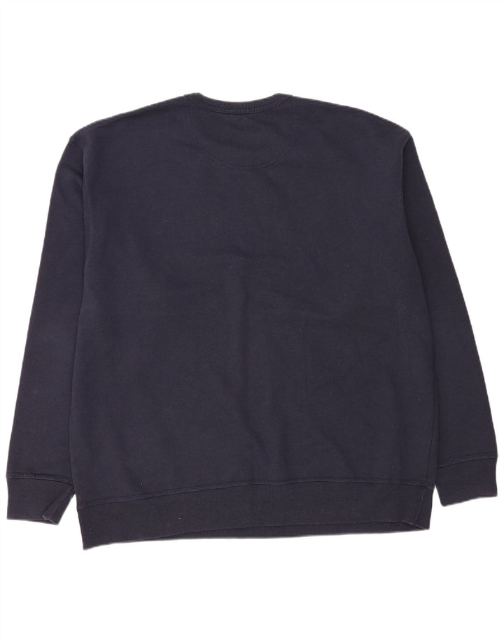 CHAMPION Suéter gráfico masculino 2XL algodão azul marinho