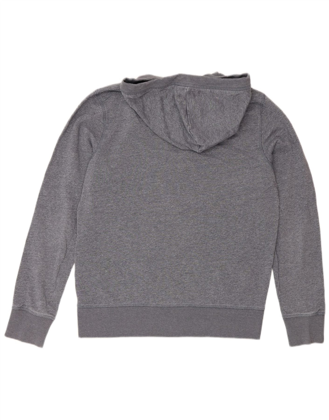 Suéter masculino com capuz e zíper Jack & Jones poliéster manchado cinza médio