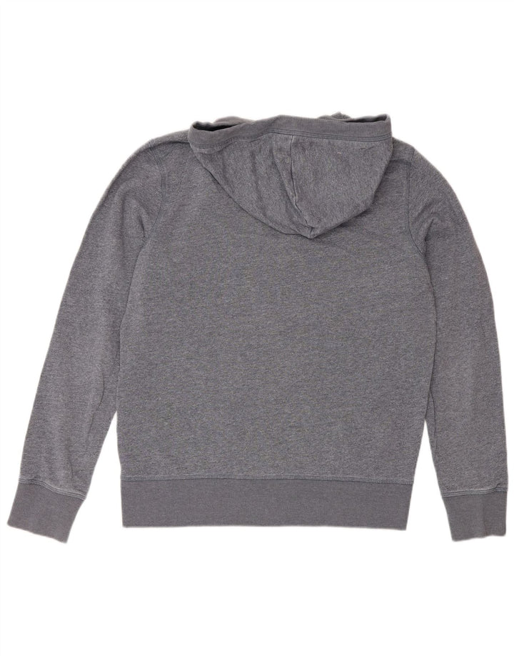 Suéter masculino com capuz e zíper Jack & Jones poliéster manchado cinza médio