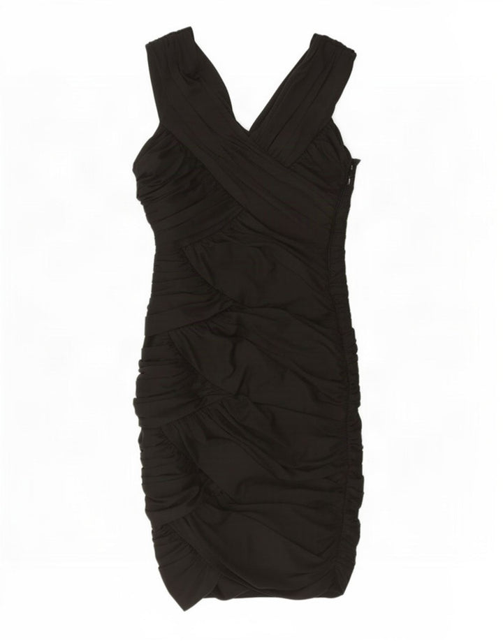 Vestido bodycon feminino sem mangas Phase Eight UK 12 poliéster preto médio