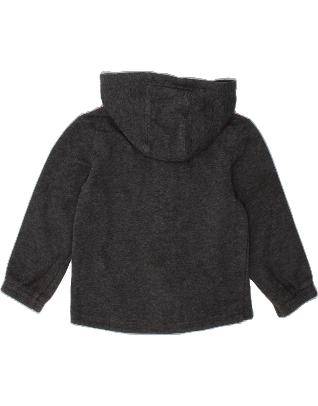 ADIDAS Baby Girls Graphic Zip Hoodie Sweater 18-24 Months Grey Cotton Vintage Adidas and Second-Hand Adidas from Messina Hembry 