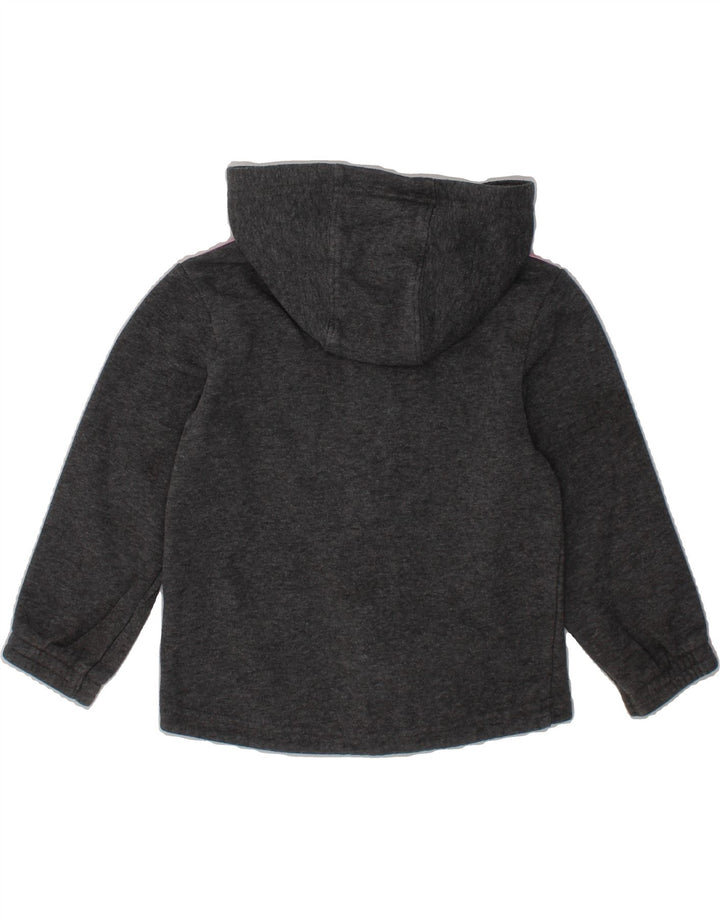 ADIDAS Baby Girls Graphic Zip Hoodie Sweater 18-24 Months Grey Cotton Vintage Adidas and Second-Hand Adidas from Messina Hembry 