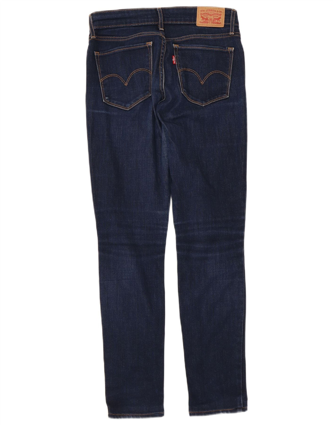 Calça jeans feminina LEVI'S 711 skinny W26 L27 azul marinho algodão