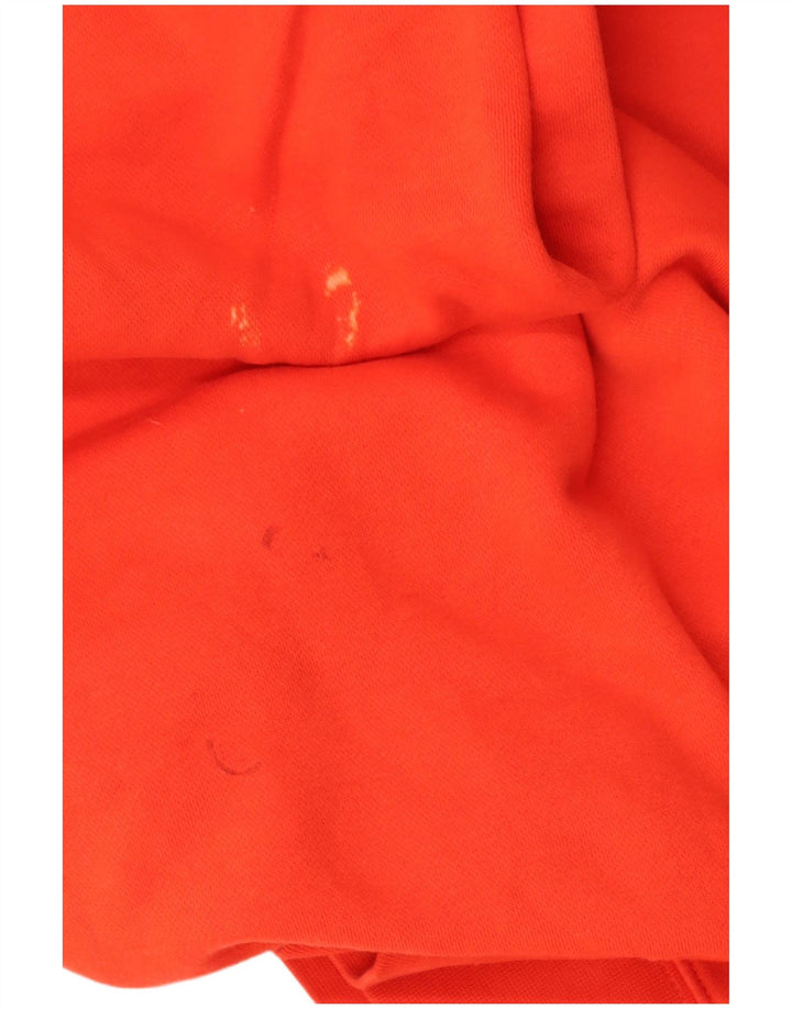 NIKE Mens Hoodie Jumper Médio Algodão Vermelho