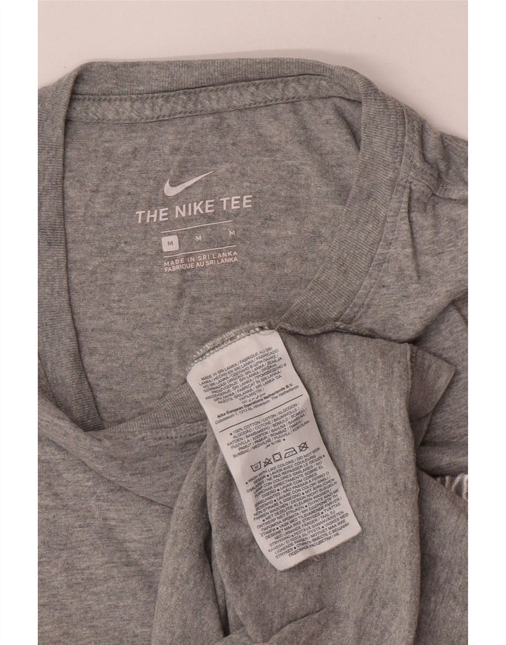 Camiseta masculina Nike Top cinza médio algodão