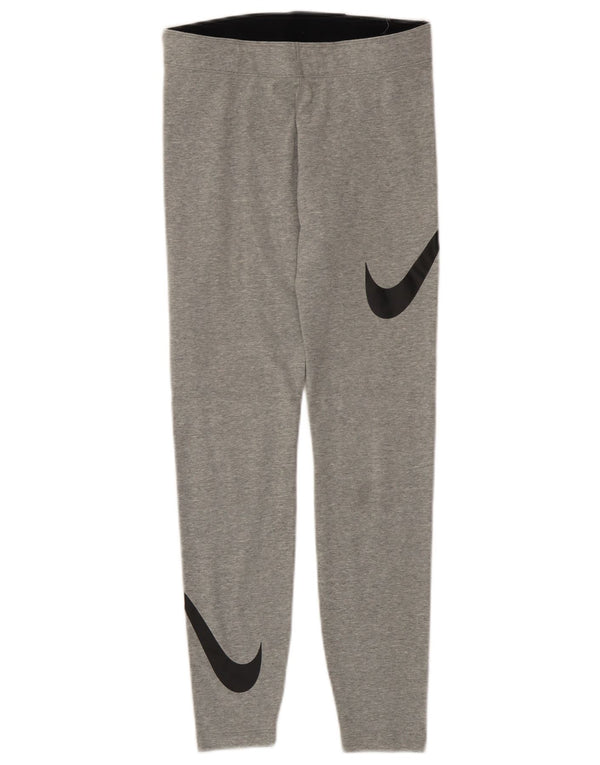 Leggings Nike Graphic Femininas UK 8 Pequenas Cinza