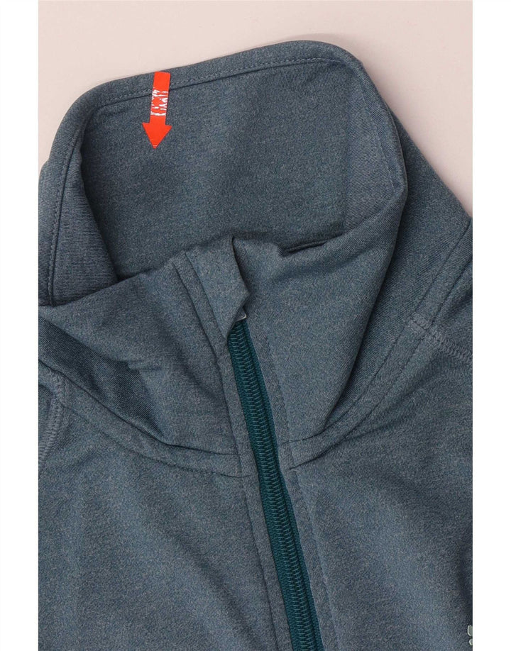 Puma Womens Tracksuit Top Jacket UK 8 Pequeno Azul Colourblock Poliéster