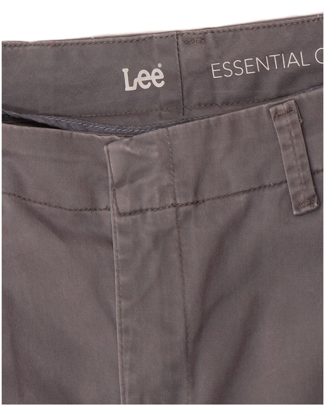 Calça chino reta feminina LEE W34 L29 cinza