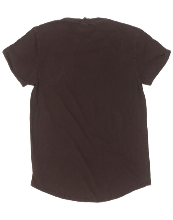 Camiseta masculina G-Star Top médio algodão preto