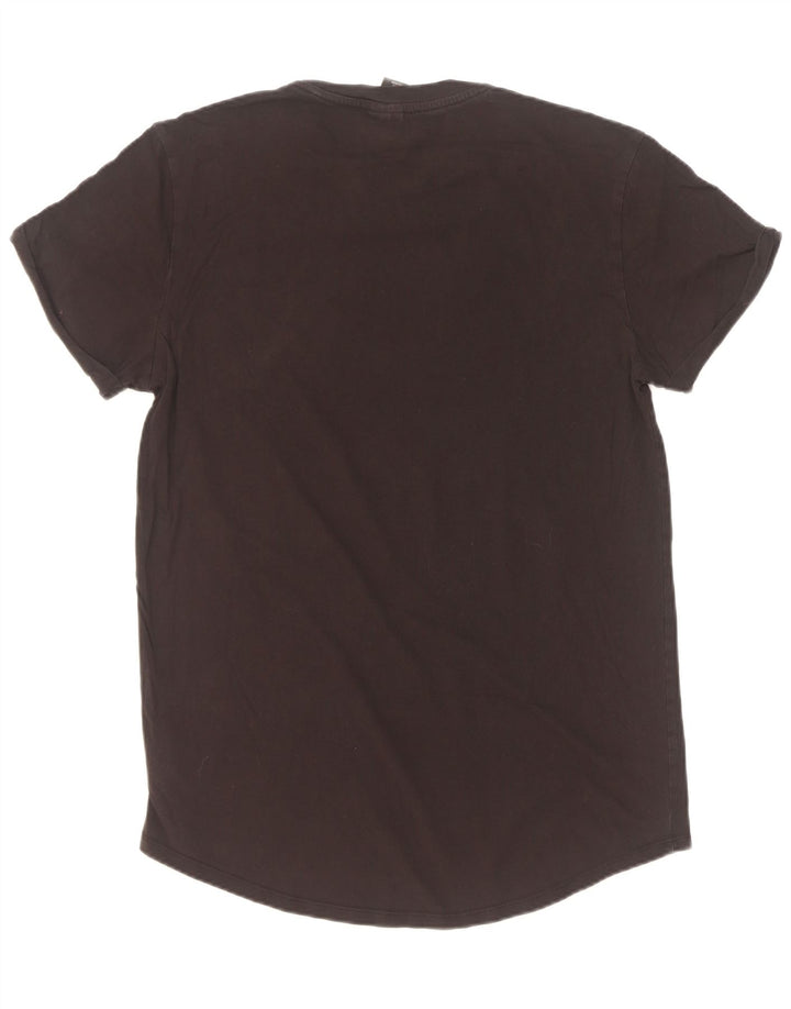 Camiseta masculina G-Star Top médio algodão preto
