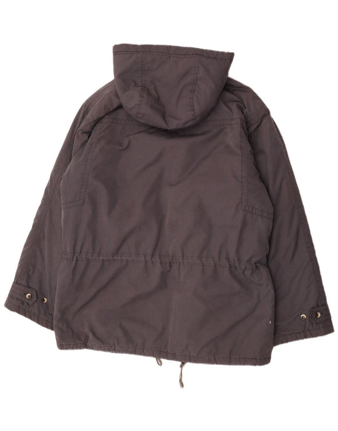 Casaco acolchoado com capuz masculino Leader UK 42 XL poliéster cinza