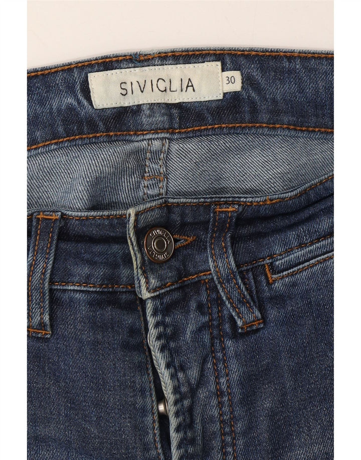 SIVIGLIA Jeans Slim Feminino W30 L29 Azul Algodão