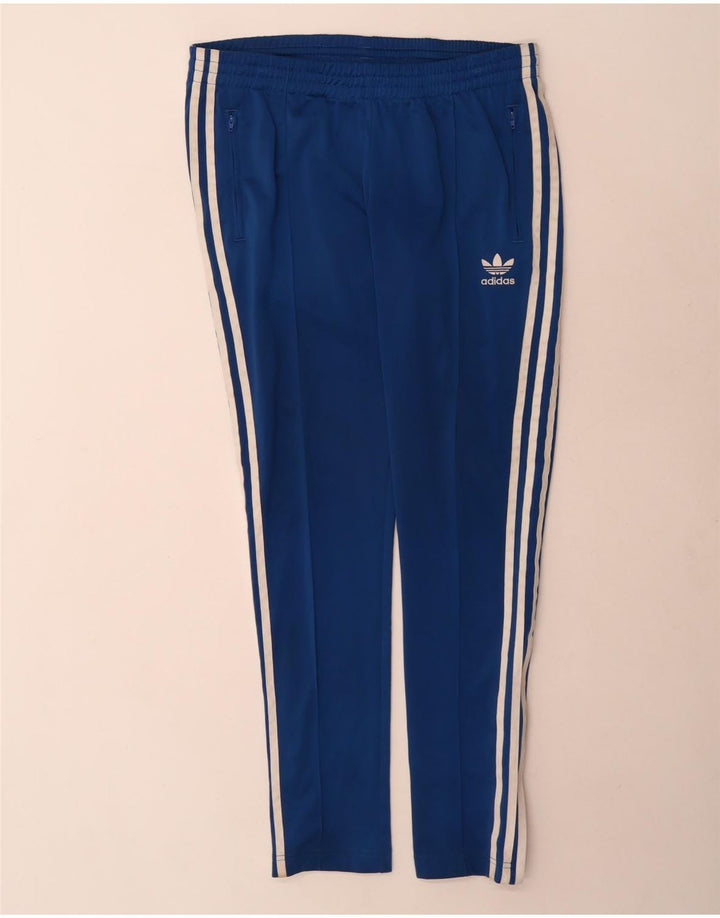 Calça de treino feminina Adidas UK 14 grande azul poliéster