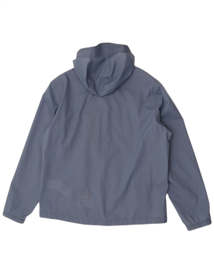 Jaqueta de chuva masculina Timberland com capuz UK 40 grande azul nylon