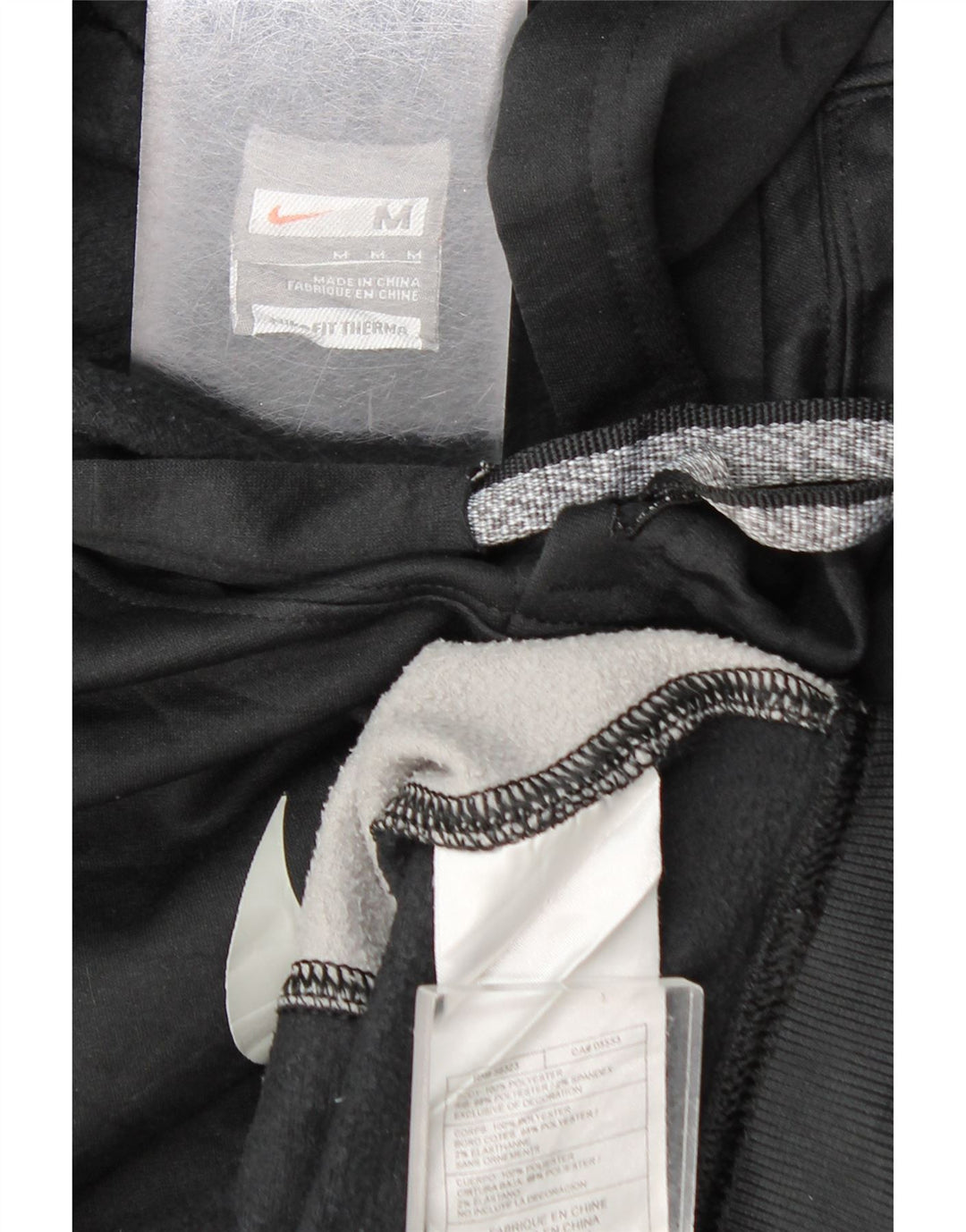 Jumper com capuz gráfico masculino Nike médio cinza colorblock poliéster