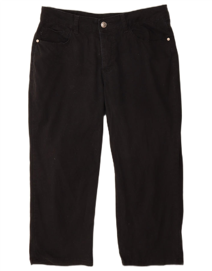 Calça capri feminina de ajuste clássico LEE W32 L22 preta