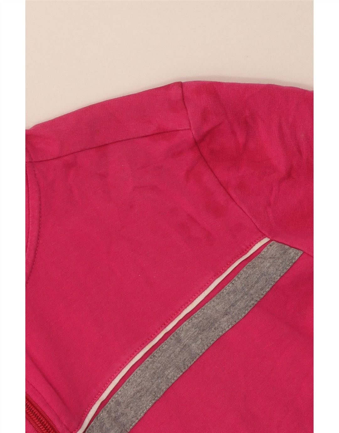 Jaqueta feminina de treino ELLESSE Reino Unido 12 algodão colorblock rosa médio