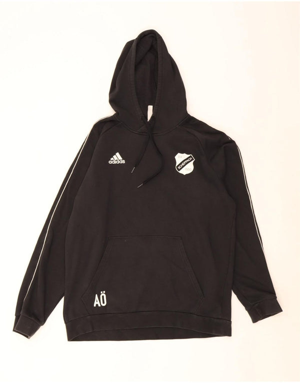 Adidas masculino gráfico moletom com capuz XL preto algodão