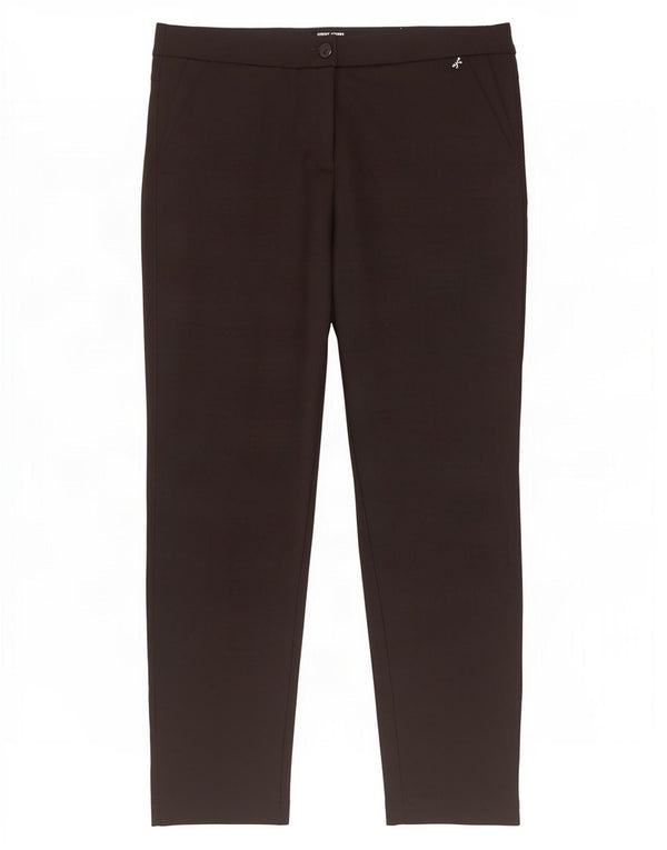 Calça Chino Feminina Gerry Weber Slim UK 16 Grande W34 L29 Algodão Preto