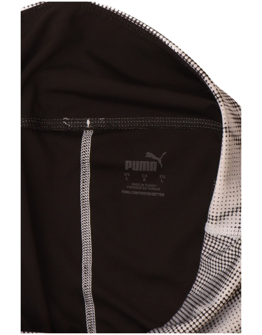 Leggings femininas Puma UK 16 grande bloco colorido preto