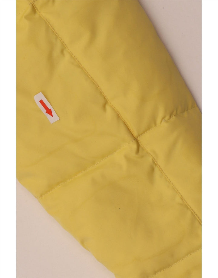 Jaqueta acolchoada com capuz gráfico masculina Charro Reino Unido 36 poliéster amarelo pequeno