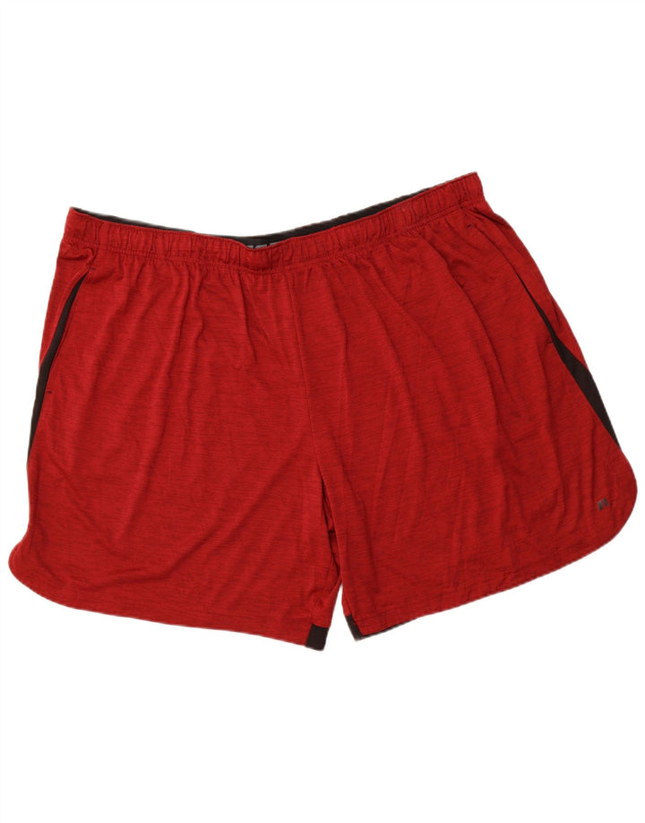 RUSSELL ATLÉTICO Masculino Dri-Power Sport Shorts 3XL Vermelho Colorblock