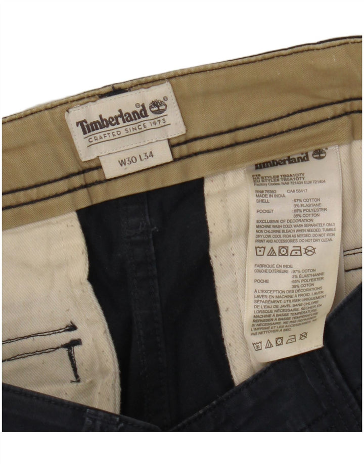 Calça cargo reta masculina TIMBERLAND W30 L27 algodão azul marinho