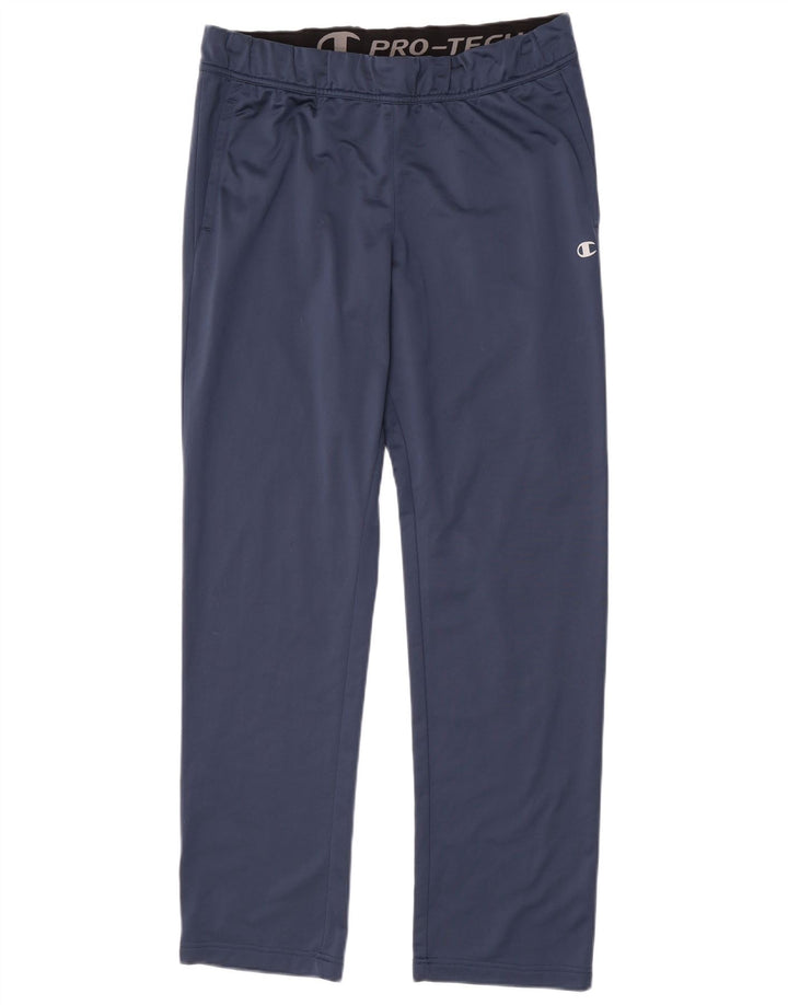 Calça de treino masculina Champion Athletic Fit grande poliéster azul marinho
