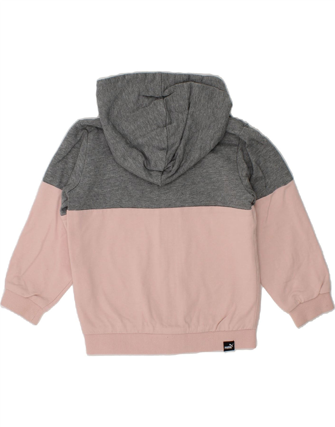 PUMA Baby Girls Zip Hoodie Sweater 12-18 Months Pink Colourblock Cotton Vintage Puma and Second-Hand Puma from Messina Hembry 