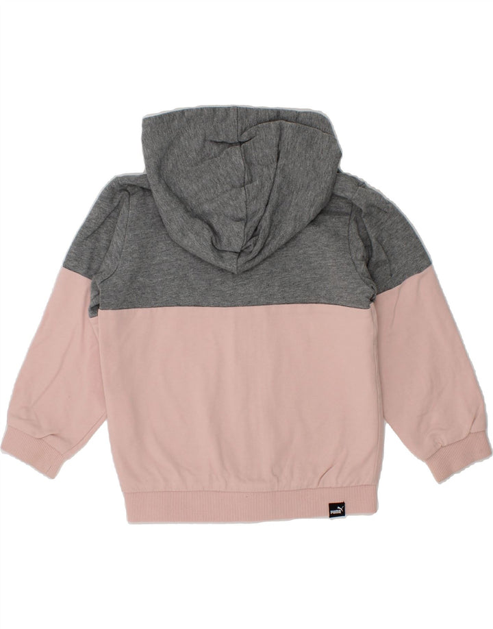 PUMA Baby Girls Zip Hoodie Sweater 12-18 Months Pink Colourblock Cotton Vintage Puma and Second-Hand Puma from Messina Hembry 