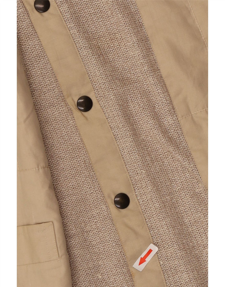 Suéter cardigã masculino VINTAGE grande bege