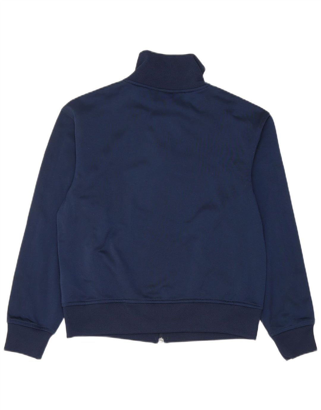 Adidas Womens Tracksuit Top Jacket UK 12 Médio Azul Marinho Poliéster