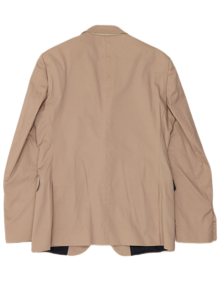 Jaqueta blazer masculina Liu Jo com 2 botões IT 48 algodão bege médio