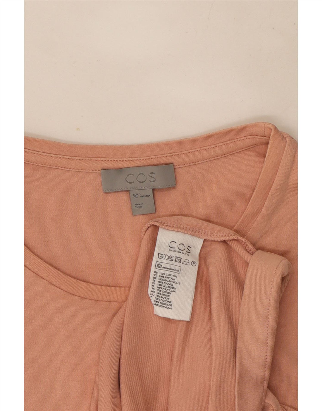 Cos Camiseta Masculina Top Grande Algodão Rosa
