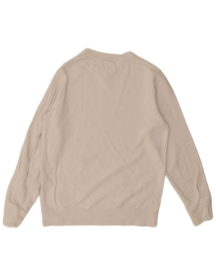 Tommy Hilfiger moletom masculino regular fit jumper médio algodão branco