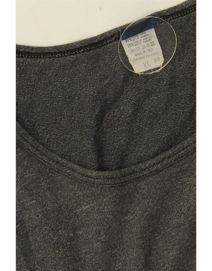 Asics Mens Graphic Vest Top XL Cinza Flecked Algodão