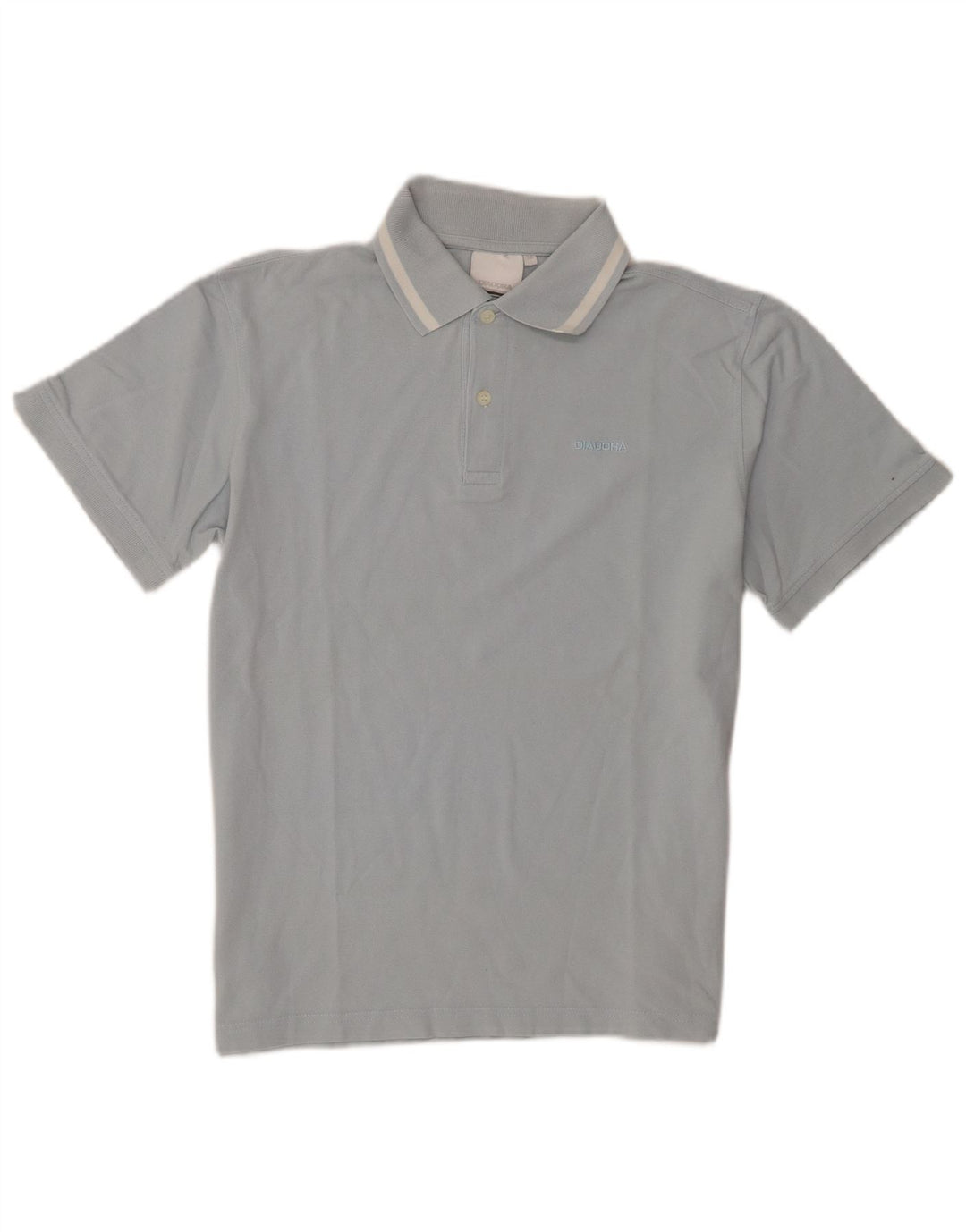 Camisa polo masculina Diadora manga curta regular fit algodão azul médio