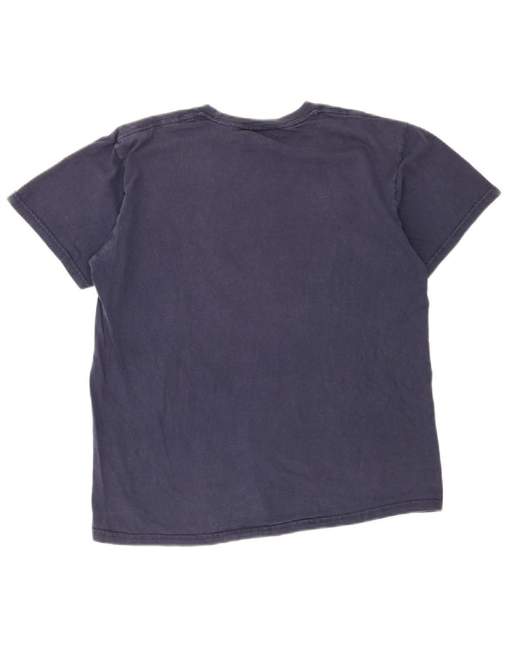 Camiseta masculina Nike Top médio algodão azul marinho