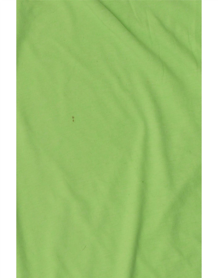 Camiseta feminina gráfica Benetton UK 12 verde médio